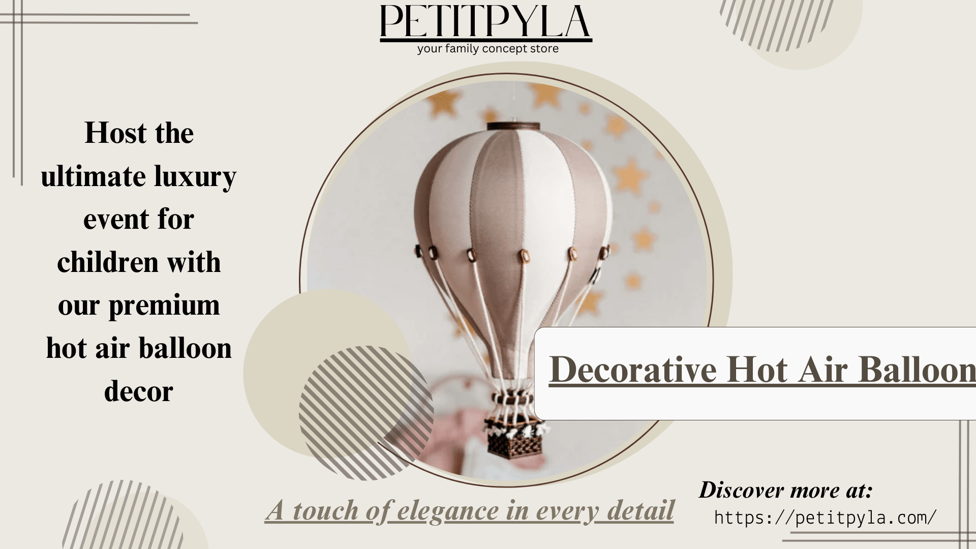 PetitPyla Handcrafted Hot-Air Balloons