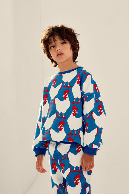 Rooster print sweatshirt - Petitpyla