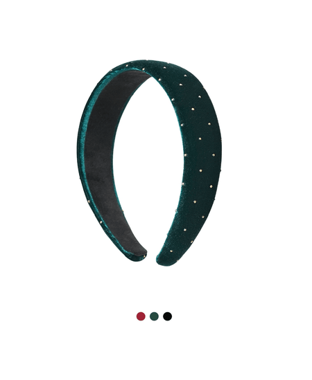 Noel Dot Studded Headband green - Petitpyla