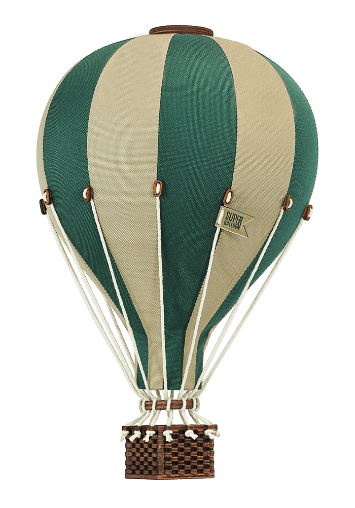  Inflatable Hot Air Balloon Decorations | Baby Shower Decorations and Birthday Decor | Baby Nursery Decor | Baby Room Decor | Gender Reveal Decorations | Hot Air Balloon Décor | Deep Green/Beige