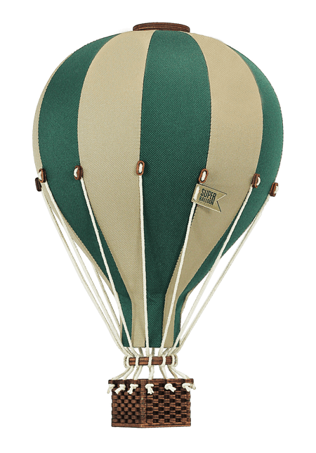  Inflatable Hot Air Balloon Decorations | Baby Shower Decorations and Birthday Decor | Baby Nursery Decor | Baby Room Decor | Gender Reveal Decorations | Hot Air Balloon Décor | Deep Green/Beige