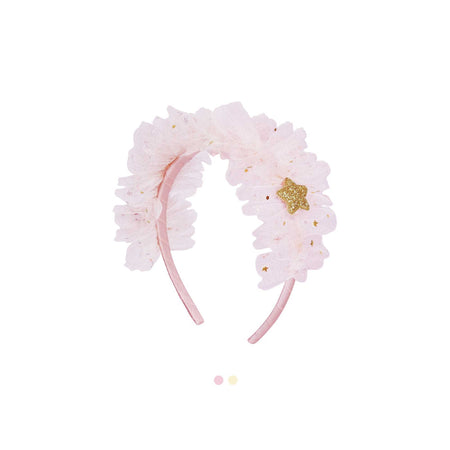 Milkyway Frill headband pink - Petitpyla