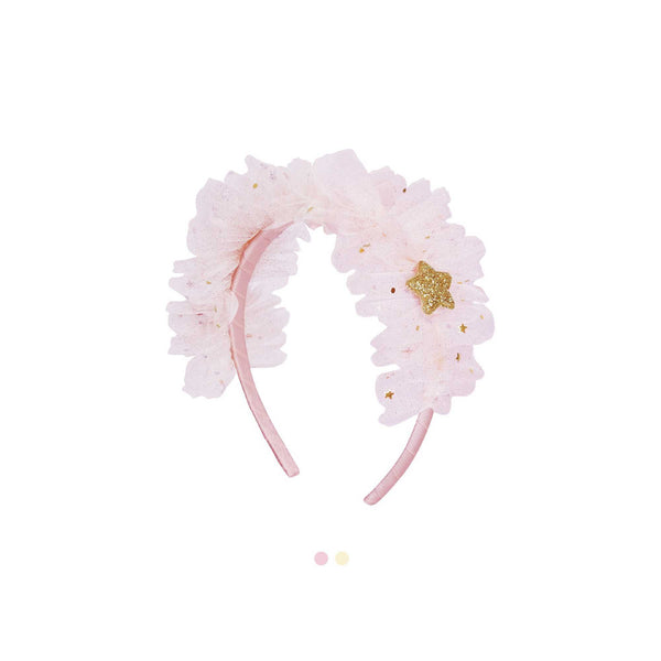 Milkyway Frill headband pink - Petitpyla
