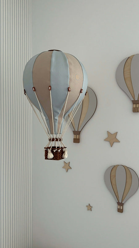  View details for Handmade wooden hot air balloon wall decoration (Color Light Grey) Handmade wooden hot air balloon wall decoration (Color Light Grey)