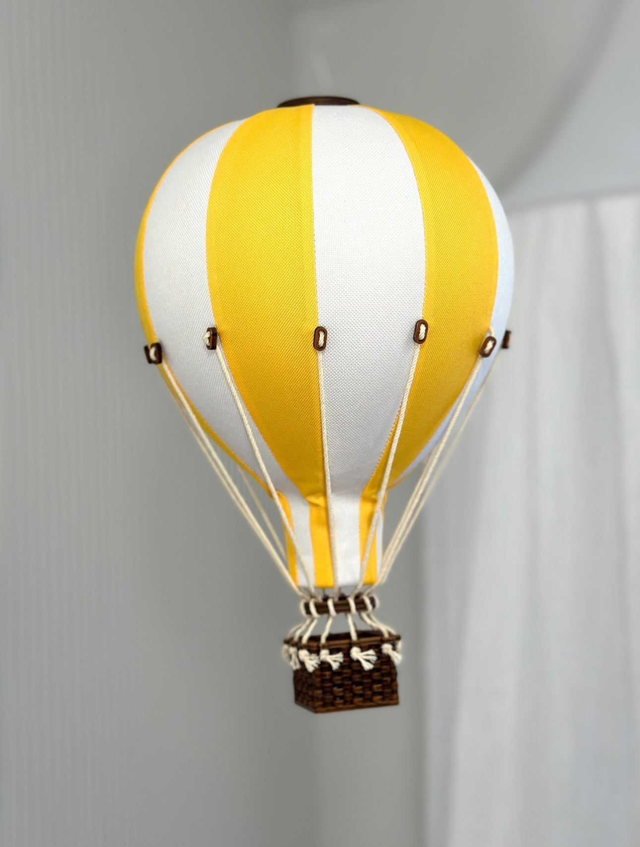 Hot Air Balloon Decorations for Baby Shower, Birthday, Gender Reveal & Baby Nursery Decor | Yellow