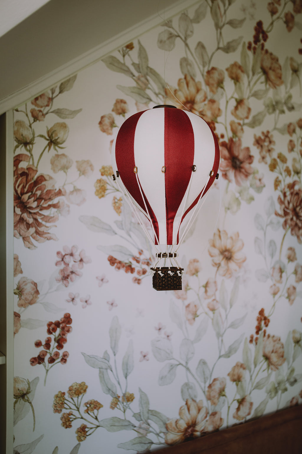 Hot Air Balloon Decorations for Baby Shower, Birthday, Gender Reveal & Baby Nursery Decor | Red