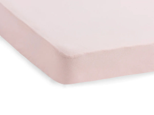 Fitted Sheet Cot Jersey 60x120cm - Soft Pink - Petitpyla