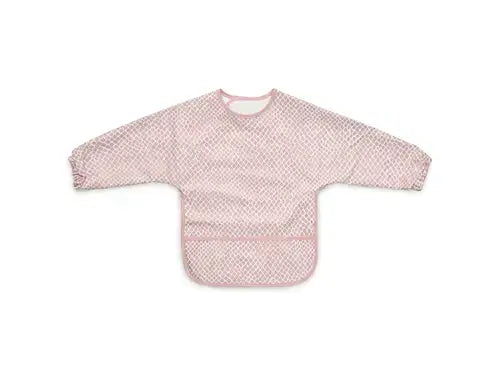 Bib Waterproof with Sleeves - Pale Pink - Petitpyla