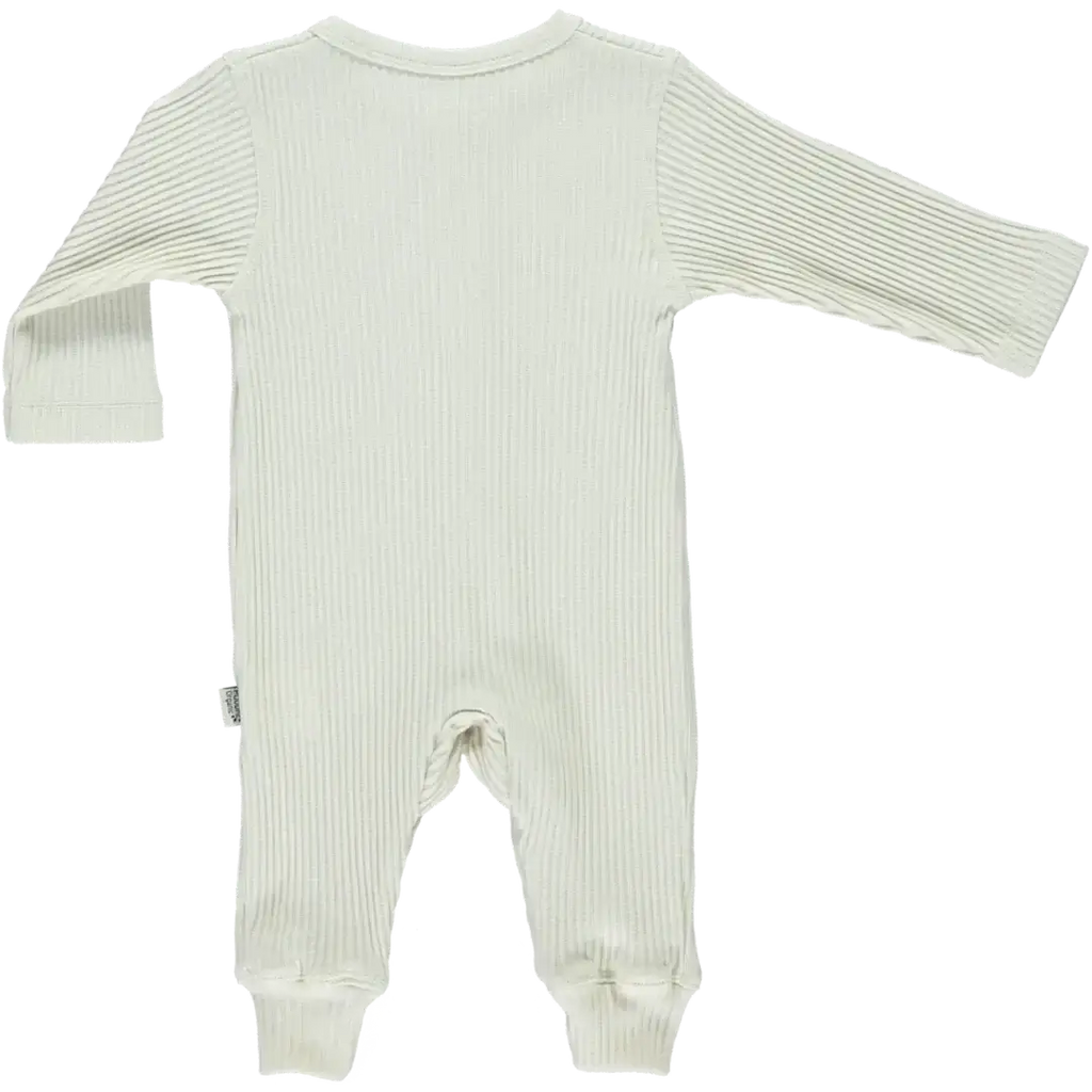 AIRELLE RIBBED PYJAMAS - Almond milk - Poudre Organic - Petitpyla