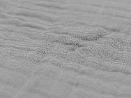 Blanket Cot Wrinkled Cotton 120x120cm - Storm Grey - Petitpyla