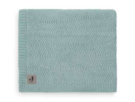 Blanket Cot 100x150cm River Knit - Ash Green - Petitpyla