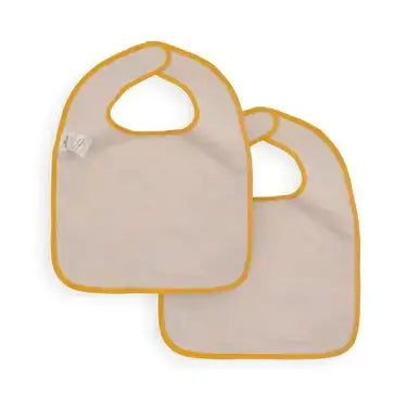 Bib Waterproof with Sleeves - Mustard - 2-Pack - Petitpyla