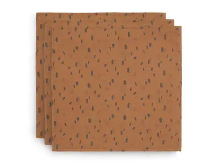 Muslin Cloth Spot 70x70cm - Caramel - 3-Pack - Petitpyla