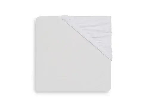 Fitted Sheet Cot Jersey 60x120cm - White - Petitpyla