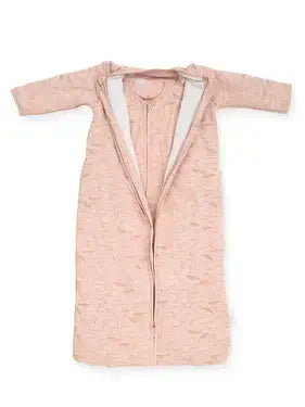 Sleeping Bag 4-seasons 90cm Whales Pale Pink - Petitpyla
