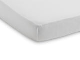 Fitted Sheet Cot Jersey 60x120cm - White - Petitpyla