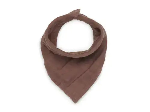 Bib Bandana Wrinkled Cotton - Chestnut - 2 Pack - Petitpyla