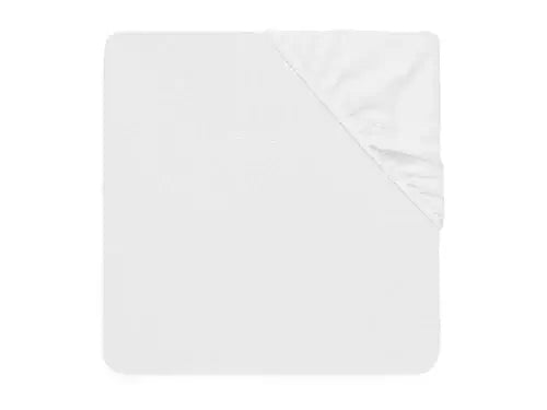 Fitted Sheet Terry Cot Waterproof 60x120cm - White - Petitpyla