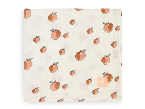 Muslin Cloth Large 115x115cm - Peach - 2 Pack - Petitpyla