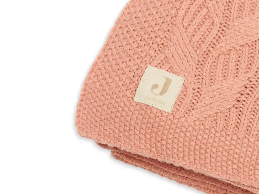 Blanket Cot 100x150cm Spring Knit - Rosewood - Petitpyla