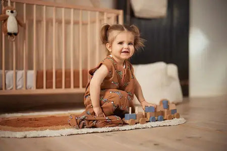 Baby Sleeping Bag Jersey 110cm Giraffe - Caramel - Petitpyla