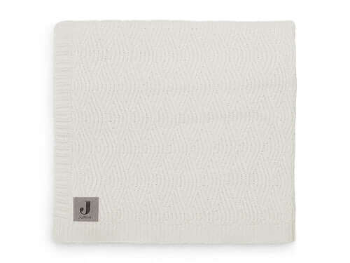 Blanket Cot 100x150cm River Knit - Cream White - Petitpyla