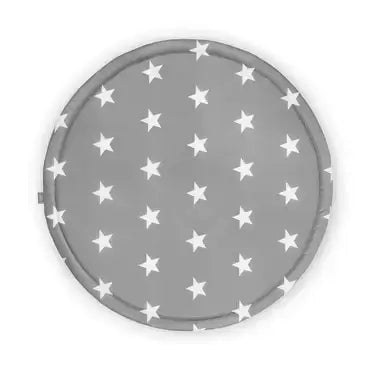Playpen Mat Round 92cm Little Star - Dark Grey - Petitpyla