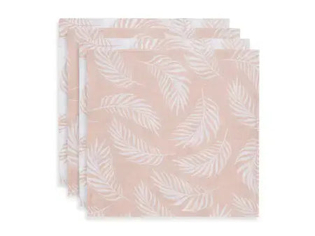 Muslin Cloth 70x70cm Nature - Pale Pink - 4 Pack - Petitpyla