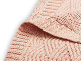 Blanket Cot 100x150cm River Knit - Pale Pink - Petitpyla