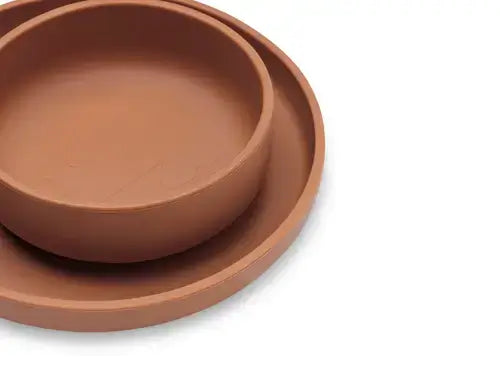 Dinner Set Silicone - Caramel - 4 Pieces - Petitpyla