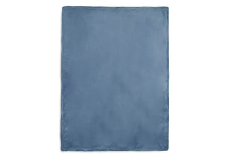 Blanket Crib 75x100cm Basic Knit - Jeans Blue/Coral Fleece - Petitpyla