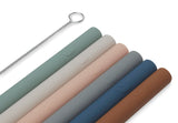 Straws Silicone Multicolour - 6 Pack - Petitpyla