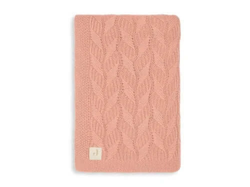 Blanket Cot 100x150cm Spring Knit - Rosewood - Petitpyla