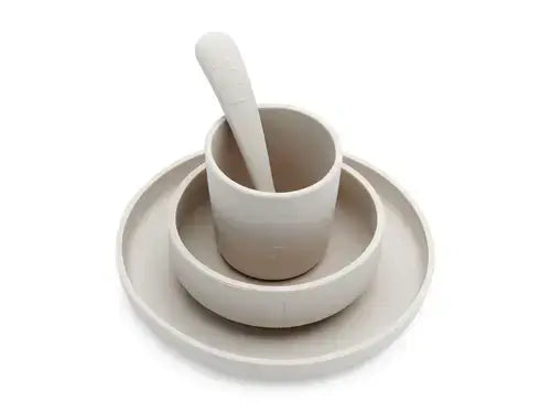 Dinner Set Silicone - Nougat - 4 Pieces - Petitpyla