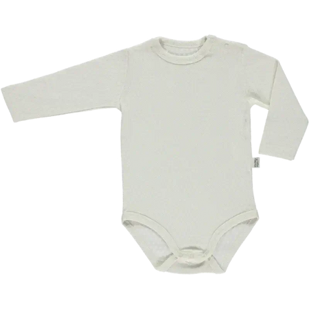 ALOES LONG SLEEVES OPENWORK BODY - Almond Milk - Poudre Organic - Petitpyla