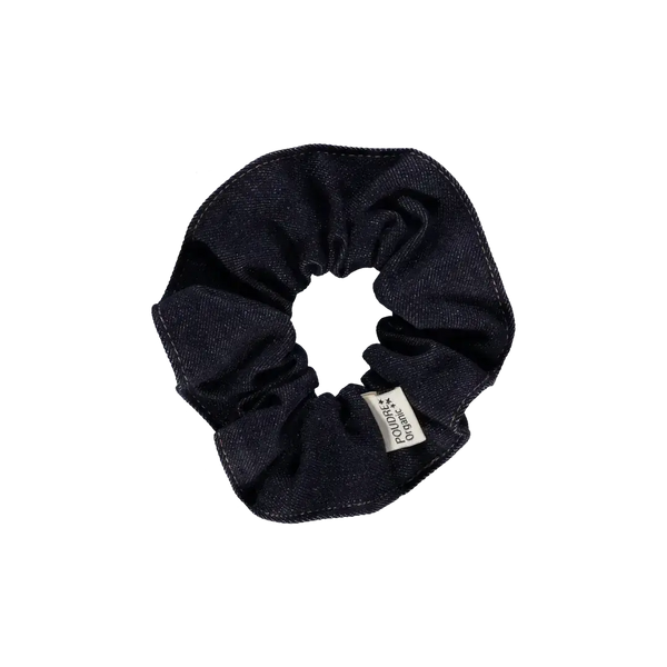 DENIM SCRUNCHIE - Poudre Organic - Petitpyla