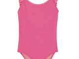 One piece girl's swimsuit, PINK, UPF50+, candy pink Bora Bora one piece - Petitpyla