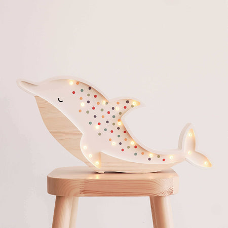 Wooden Dolphin Lamp - Petitpyla