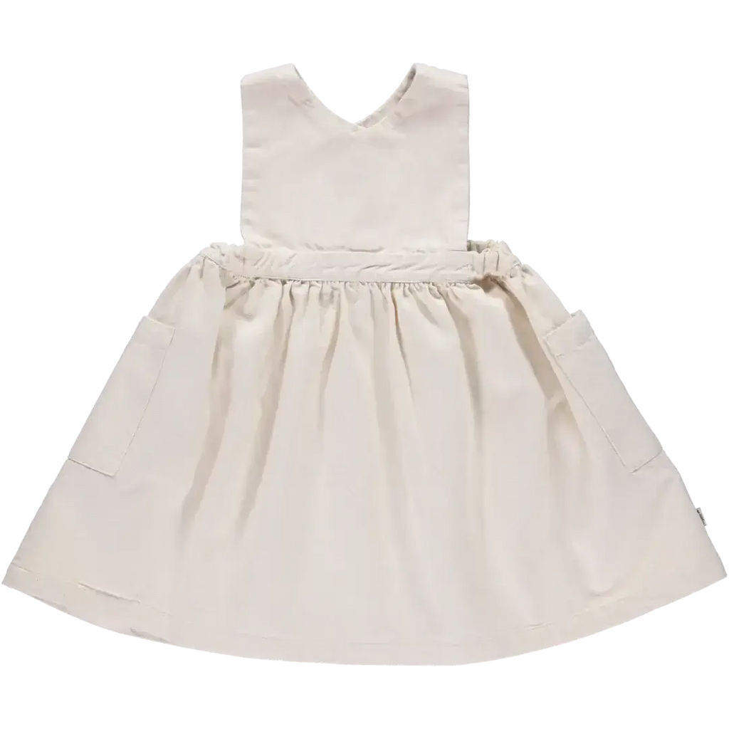 MANGUE DENIM DRESS - Ecru color - Poudre Organic - Petitpyla