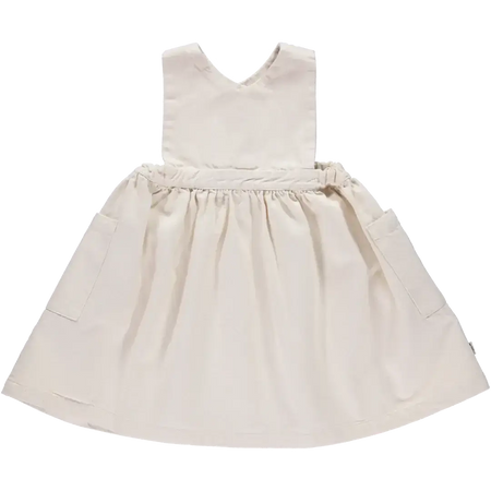 MANGUE DENIM DRESS - Ecru color - Poudre Organic - Petitpyla
