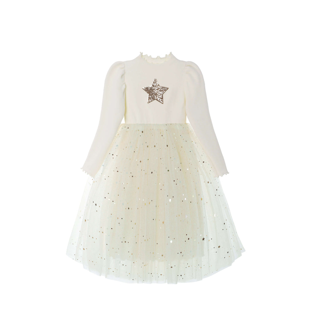 Milkyway Tutu Dress(Cream) - Petitpyla