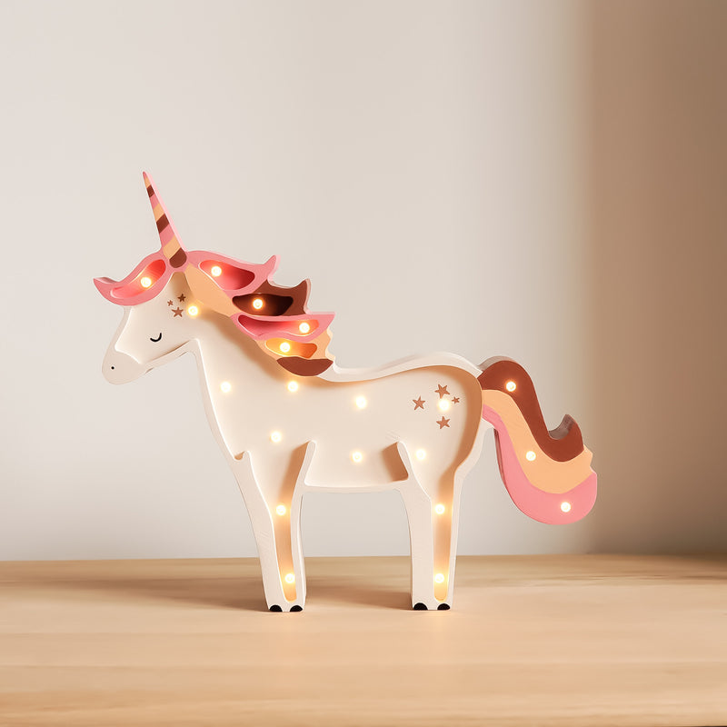 Wooden Unicorn Lamp - Petitpyla