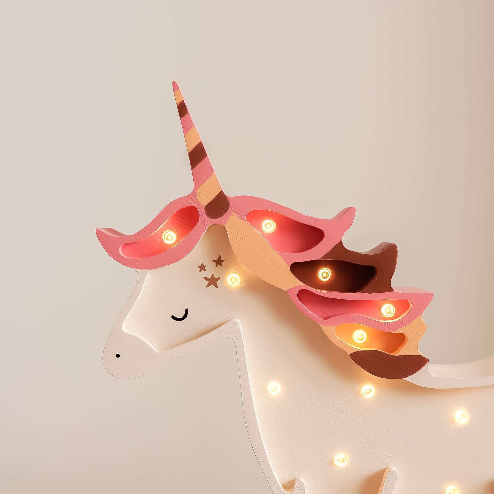Wooden Unicorn Lamp - Petitpyla