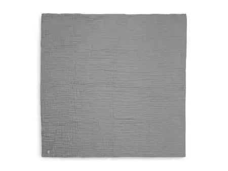 Blanket Cot Wrinkled Cotton 120x120cm - Storm Grey - Petitpyla