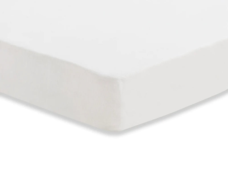 Fitted Sheet Cot Cotton 60x120cm - White - Petitpyla