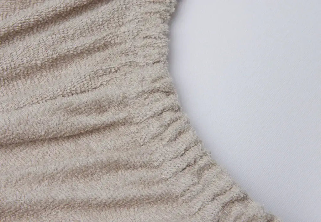 Changing Mat Cover Terry 50x70cm - Ivory/Nougat - 2 Pack - Petitpyla