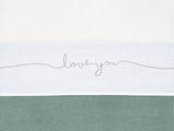 Sheet Cot 120x150cm Love you - Grey - Petitpyla