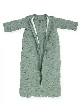 Baby Sleeping Bag 4-seasons 90cm Whales - Ash Green - Petitpyla