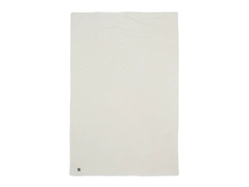 Blanket Crib 75x100cm River Knit - Cream White/Coral Fleece - Petitpyla