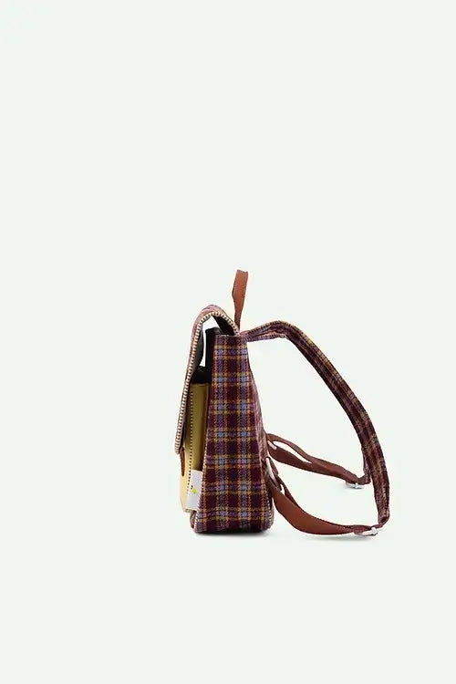 school bag | adventure collection | tartan stormy purple - Petitpyla